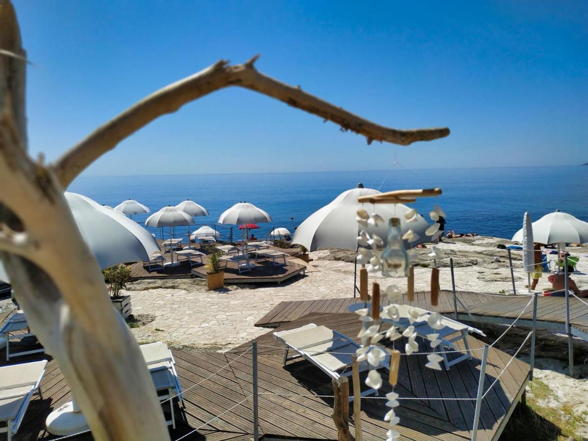 Marina Di Andrano - Alisso, Casa Vista Mare Con Parcheggio Privato E Wifi Villa Екстериор снимка